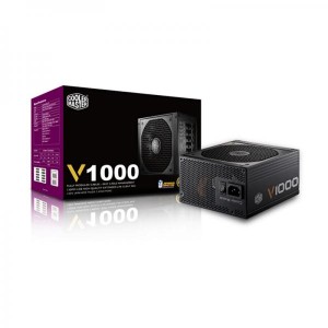 Cooler Master V1000 SMPS - 1000 Watt 80 Plus Gold Certification Fully Modular PSU With Active PFC