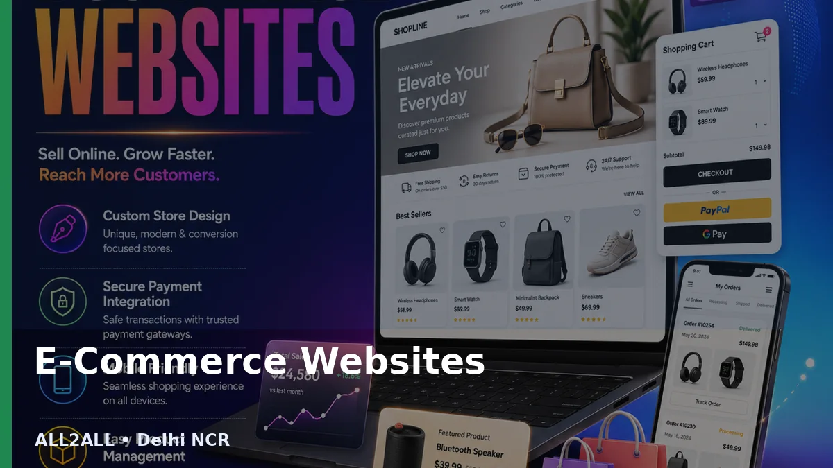 E-Commerce Websites service by ALL2ALL